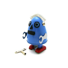Load image into Gallery viewer, MS649 Mechanical Walking Egg Robot Retro Clockwork Wind Up Tin Toy Collectible (Choose Color)