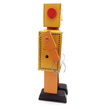 Load image into Gallery viewer, MS393 Mechanical Walking Robot Lilliput Retro Clockwork Wind Up Tin Toy Collectible