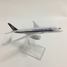 Load image into Gallery viewer, Singapore Airlines Airbus A350 9V-SMA Airplane 16cm DieCast Plane Model