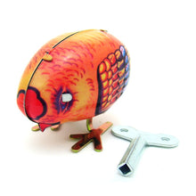 Load image into Gallery viewer, MS006 Classic Pecking Chicken Retro Clockwork Wind Up Tin Toy Collectible