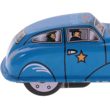 Load image into Gallery viewer, MS644 Mini Police Car Vehicle Retro Clockwork Wind Up Tin Toy Collectible
