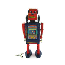 Load image into Gallery viewer, MS486 Vintage Search and Rescue Robot Retro Clockwork Wind Up Tin Toy Collectible