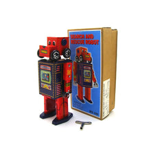 Load image into Gallery viewer, MS486 Vintage Search and Rescue Robot Retro Clockwork Wind Up Tin Toy Collectible