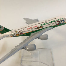 Load image into Gallery viewer, EVA Air Airbus A380 Airplane 16cm DieCast Plane Model (Choose Color)