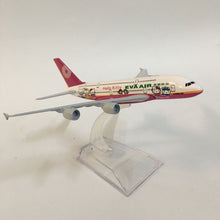 Load image into Gallery viewer, EVA Air Airbus A380 Airplane 16cm DieCast Plane Model (Choose Color)