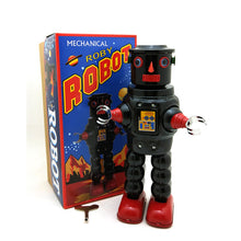 Load image into Gallery viewer, MS640 Vintage Mechanical Walking Roby Robot Retro Clockwork Wind Up Tin Toy Collectible (Choose Color)