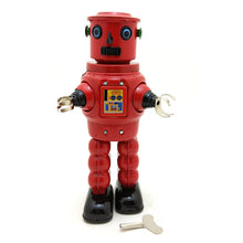 Load image into Gallery viewer, MS640 Vintage Mechanical Walking Roby Robot Retro Clockwork Wind Up Tin Toy Collectible (Choose Color)