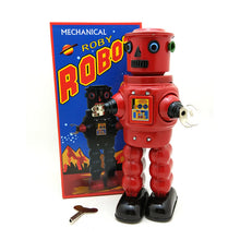 Load image into Gallery viewer, MS640 Vintage Mechanical Walking Roby Robot Retro Clockwork Wind Up Tin Toy Collectible (Choose Color)