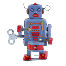 Load image into Gallery viewer, MS514 Musical Drummer Robot Clockwork Wind Up Tin Toy Collectible