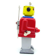 Load image into Gallery viewer, MS645 Mr. Robot The Mechanical Brain Retro Clockwork Wind Up Tin Toy Collectible (Choose Color)