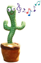 Load image into Gallery viewer, Funny Emoin Dancing Cactus Singing Cactus Novelty Toy Talking Cactus Speaker Plush Toy for Home Decoration and Children Playing (Choose Style)