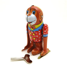 Load image into Gallery viewer, MS655 Vintage Tumbling Monkey Retro Clockwork Wind Up Tin Toy Collectible
