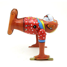 Load image into Gallery viewer, MS655 Vintage Tumbling Monkey Retro Clockwork Wind Up Tin Toy Collectible