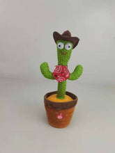 Load image into Gallery viewer, Funny Emoin Dancing Cactus Singing Cactus Novelty Toy Talking Cactus Speaker Plush Toy for Home Decoration and Children Playing (Choose Style)