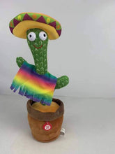Load image into Gallery viewer, Funny Emoin Dancing Cactus Singing Cactus Novelty Toy Talking Cactus Speaker Plush Toy for Home Decoration and Children Playing (Choose Style)