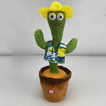 Load image into Gallery viewer, Funny Emoin Dancing Cactus Singing Cactus Novelty Toy Talking Cactus Speaker Plush Toy for Home Decoration and Children Playing (Choose Style)