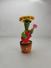 Load image into Gallery viewer, Funny Emoin Dancing Cactus Singing Cactus Novelty Toy Talking Cactus Speaker Plush Toy for Home Decoration and Children Playing (Choose Style)
