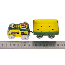 Load image into Gallery viewer, MS511 Vintage European Tractor Wagon Vehicle Clockwork Wind Up Tin Toy Collectible