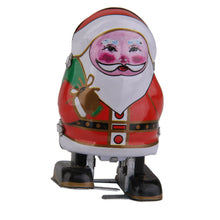Load image into Gallery viewer, MS241 Vintage Santa Claus Robot Retro Clockwork Wind Up Tin Toy Collectible