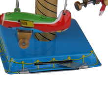 Load image into Gallery viewer, Vintage Airplanes Planes Merry Go Round Carousel Retro Wind Up Tin Toy Collectible