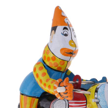 Load image into Gallery viewer, MS629 Clown on Motorcycle Retro Clockwork Wind Up Tin Toy Collectible