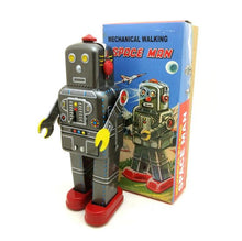 Load image into Gallery viewer, MS438 Mechanical Walking Spaceman Robot Retro Clockwork Wind Up Tin Toy Collectible