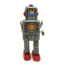 Load image into Gallery viewer, MS438 Mechanical Walking Spaceman Robot Retro Clockwork Wind Up Tin Toy Collectible