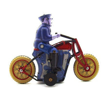 Load image into Gallery viewer, MS459 Policeman on Motorbike Retro Clockwork Wind Up Tin Toy Collectible