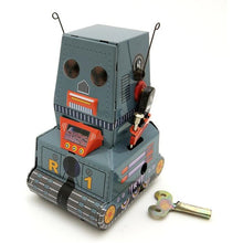 Load image into Gallery viewer, MS371 Vintage R1 Tank Robot Retro Clockwork Wind Up Tin Toy Collectible