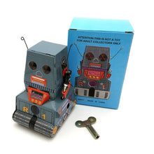 Load image into Gallery viewer, MS371 Vintage R1 Tank Robot Retro Clockwork Wind Up Tin Toy Collectible