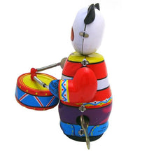Load image into Gallery viewer, MS566 Panda Drummer Robot Amusing Gay Clockwork Wind Up Tin Toy Collectible