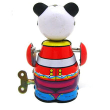 Load image into Gallery viewer, MS566 Panda Drummer Robot Amusing Gay Clockwork Wind Up Tin Toy Collectible