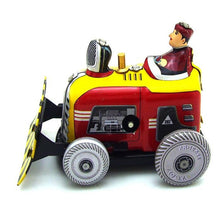 Load image into Gallery viewer, MS512 Vintage Small Diesel Bulldozer Retro Clockwork Wind Up Tin Toy Collectible