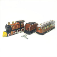 Load image into Gallery viewer, MS440 Blue Train L.M.S. / MS441 Brown LNER Pullman Train Retro Clockwork Wind Up Tin Toy (Choose Color)