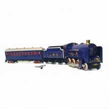 Load image into Gallery viewer, MS440 Blue Train L.M.S. / MS441 Brown LNER Pullman Train Retro Clockwork Wind Up Tin Toy (Choose Color)