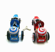 Load image into Gallery viewer, MS269 Space Race Car Racer Retro Clockwork Wind Up Tin Toy Collectible (Choose Color)