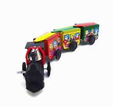 Load image into Gallery viewer, MS203 Vintage Steam Train Engine & Cars Retro Clockwork Wind Up Tin Toy Collectible
