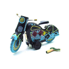 Load image into Gallery viewer, MS365 Vintage Harley Motorcycle Retro Clockwork Wind Up Tin Toy Collectible (Choose Color)