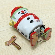 Load image into Gallery viewer, MS253 Vintage Walking Snowman Robot Retro Clockwork Wind Up Tin Toy Collectible