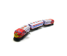 Load image into Gallery viewer, MS069 Express Train 3 Car Retro Clockwork Wind Up Tin Toy Collectible