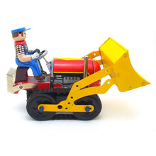 Load image into Gallery viewer, MS357 Classic Bulldozer Tractor Engineering Vehicle Retro Clockwork Wind Up Tin Toy Collectible