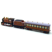 Load image into Gallery viewer, MS440 Blue Train L.M.S. / MS441 Brown LNER Pullman Train Retro Clockwork Wind Up Tin Toy (Choose Color)