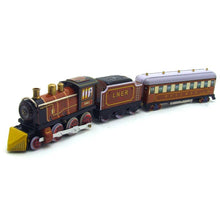 Load image into Gallery viewer, MS440 Blue Train L.M.S. / MS441 Brown LNER Pullman Train Retro Clockwork Wind Up Tin Toy (Choose Color)