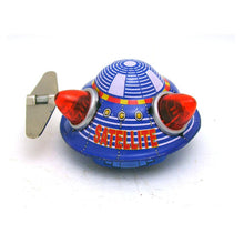 Load image into Gallery viewer, MS633 Space Surveyor X-12 Satellites UFO 3 pcs Retro Clockwork Wind Up Tin Toy Collectible