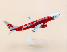 Load image into Gallery viewer, Air Asia Airlines Boeing 737 Airplane 16cm Diecast Plane Model