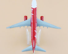 Load image into Gallery viewer, Air Asia Airlines Boeing 737 Airplane 16cm Diecast Plane Model