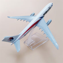 Load image into Gallery viewer, Malaysia Airlines One World Airbus A330 Airplane 16cm Diecast Plane Model