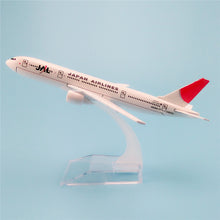 Load image into Gallery viewer, JAL Japan Airlines Boeing 777 Airplane 16cm Diecast Plane Model