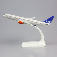 Load image into Gallery viewer, Scandinavian Airlines SAS Airbus A330 Airplane 16cm Diecast Plane Model