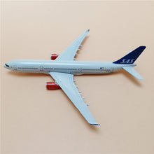 Load image into Gallery viewer, Scandinavian Airlines SAS Airbus A330 Airplane 16cm Diecast Plane Model